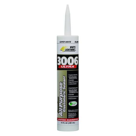 Hybrid Sealant, 10 oz, Cartridge, Super White, Hybrid Base, 3006 Ultra