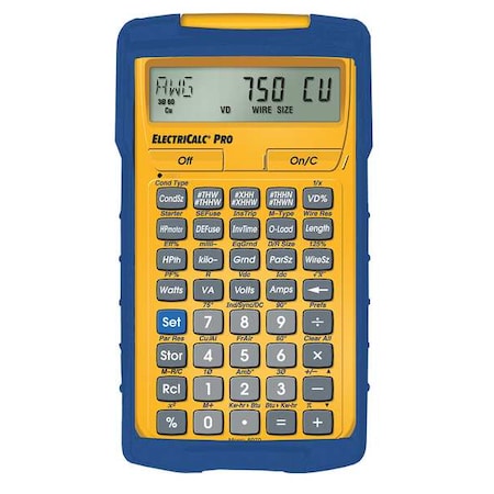 Electrical Calculator, 8-1/4 x 6 In, LCD