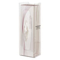 BOWMAN 15-55/64"H x 5-13/64"W Wipe Dispenser, Clear