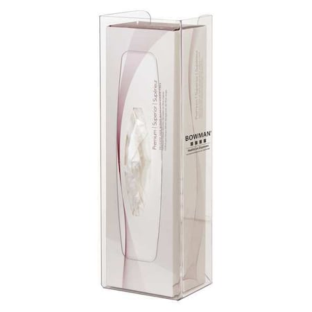 BOWMAN 15-55/64"H x 5-13/64"W Wipe Dispenser, Clear