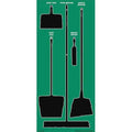 Store-Boards, 68x30 in, Black/Green, Ultra Aluma-Lite