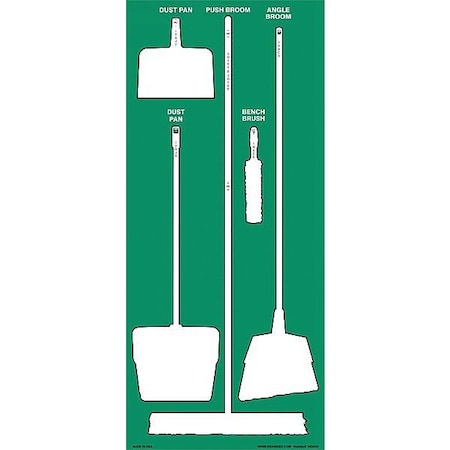 Store-Boards, 68x30 in, White/Green, Ultra Aluma-Lite