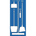 Store-Boards, 68x30 in, White/Blue, Ultra Aluma-Lite