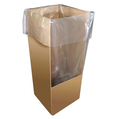 38 gal Trash Bags, 36 in x 52 in, Contractor, 3 mil, Clear