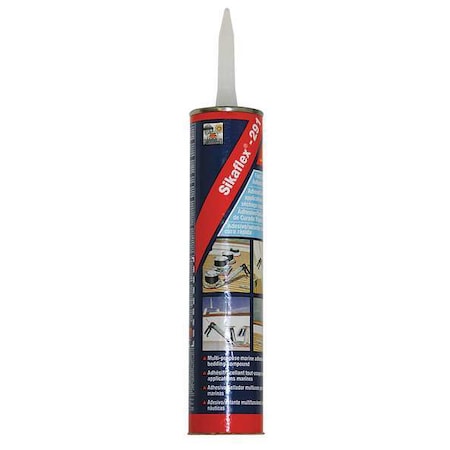 Sealant, 10.1 oz, Cartridge, Whites, Hybrid Base, Sikaflex-291