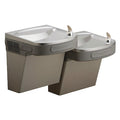 On-Wall Two-Level Drinking Fountain, 2 Level, 19 in D, 25 5/16 in H, 36 3/4 in W