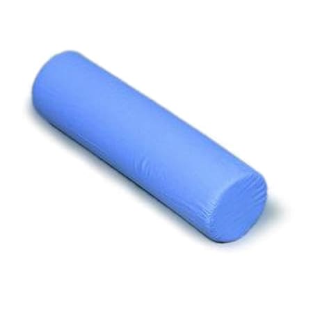Neck Roll Pillow, 19inLx5inW, Bl, Foam