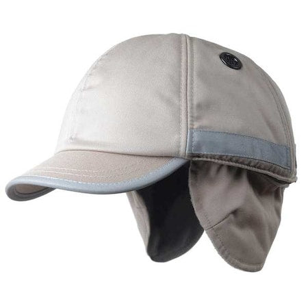 Bump Cap, Short Brim Baseball, Inner ABS Polymer, Outer Polycotton, Hook-and-Loop Suspension, Beige