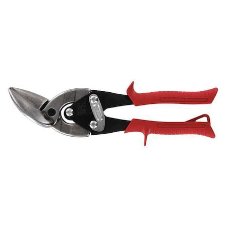 Aviation Snip, Left Curves/Straight, 9 3/4 in, Stainless Steel
