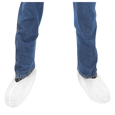 Disposable Shoe Cover, Polypropylene, White, Slip Resistant Sole: No , Universal