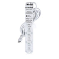 Power Strip, Surge, 5-20R, 5-20P, 15 ft., White