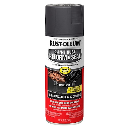 Rubberized Coating, Black, 12 oz