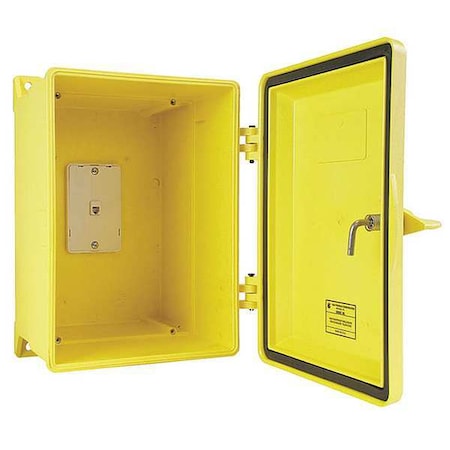 Latch 14-5/8 in H, 10-1/2 in D, 10.9 in W, 4X, Plastic