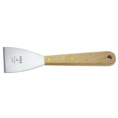 Scraper, Stiff, 3", SS, Blade Type: Beveled