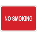 No Smoking Sign, 7" H, 10" W, Plastic, English, 34GK47