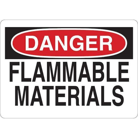 Danger Sign, 7 in H, 10 in W, English, 35FX89