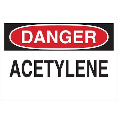 Danger Sign, 7 in H, 10 in W, English, 35FX70