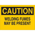 Caution Sign, 7 in Height, 10 in Width, Plastic, English