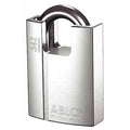Padlock, Keyed Alike, Standard Shackle, Rectangular Brass Body, Hardened Steel Shackle, 1 3/32 in W