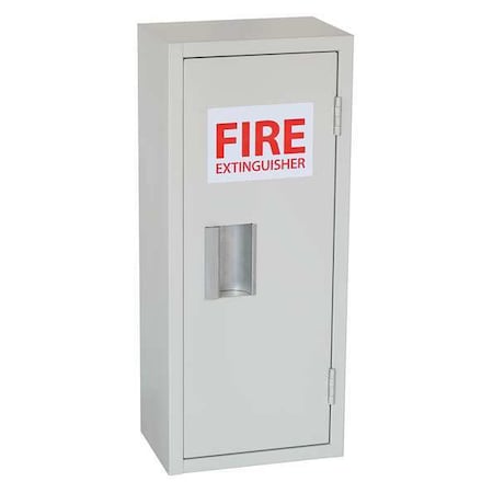 Fire Extinguisher Cabinet, Surface Mount, 23 5/8 in Height, 10 lb