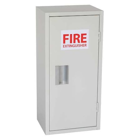 Fire Extinguisher Cabinet, Surface Mount, 25 9/16 in Height, 20 lb