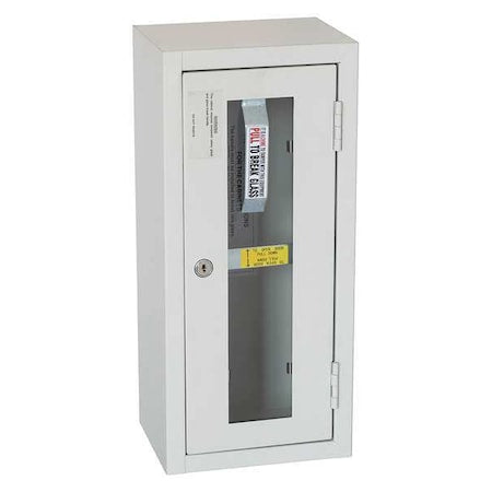 Fire Extinguisher Cabinet, Surface Mount, 17 15/16 in Height, 5 lb