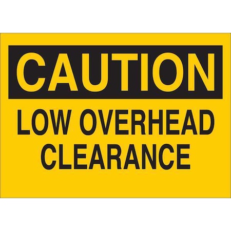 Caution Sign, 7 in Height, 10 in Width, Vinyl, English