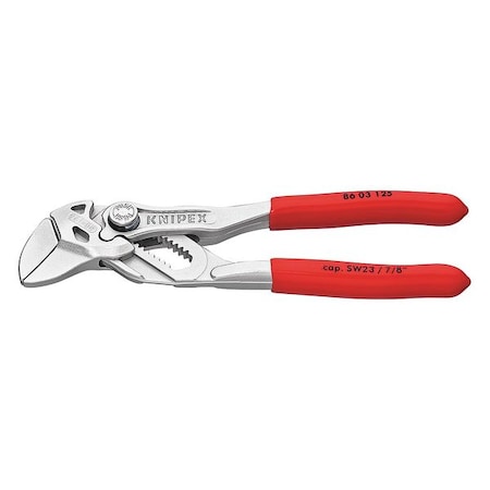 5 in V-Jaw Plier Wrench Smooth, Plastic Grip