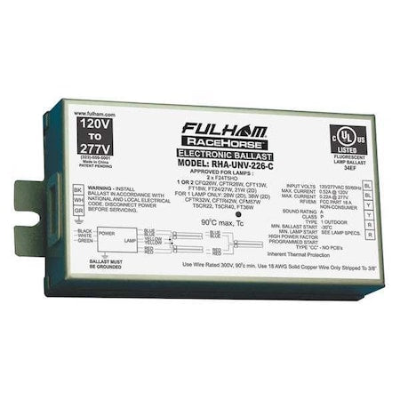 CFL Ballast,Electr,120 to 277V,5-1/16inL