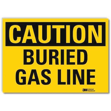 Caution Sign, 10 in H, 14 in W, Horizontal Rectangle, English, U4-1101-RD_14X10