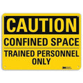 Caution Sign, 14" W, 10" H, 0.040" Thick, U4-1144-NA_14x10