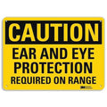 Plastic Caution Sign, 4 Holes, 14"x10", U4-1226-NP_14X10
