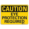 Plastic Caution Sign, 4 Holes, 14"x10", U4-1283-NP_14X10