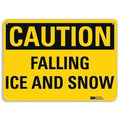 Caution Sign, 7 in H, 10 in W, Aluminum, Vertical Rectangle, English, U4-1302-NA_10x7