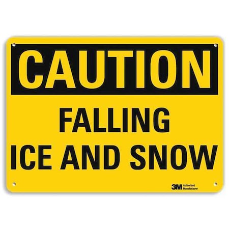 Caution Sign, 7 in H, 10 in W, Aluminum, Vertical Rectangle, English, U4-1302-NA_10x7