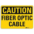 Plastic Caution Sign, 4 Holes, 14"x10", U4-1304-NP_14X10