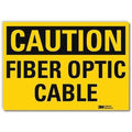 Caution Sign, 10 in Height, 14 in Width, Reflective Sheeting, Horizontal Rectangle, English