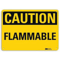 Caution Sign, 10 in H, 14 in W, Horizontal Rectangle, English, U4-1310-NA_14x10