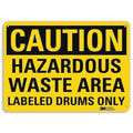Caution Sign, 10 in H, 14 in W, Plastic, Horizontal Rectangle, English, U4-1378-NP_14X10