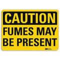 Caution Sign, 10 in H, 14 in W, Horizontal Rectangle, English, U4-1334-NA_14x10