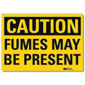 Caution Sign, 10 in H, 14 in W, Horizontal Rectangle, English, U4-1334-RD_14X10