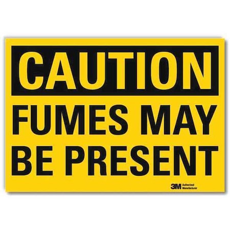 Caution Sign, 10 in H, 14 in W, Horizontal Rectangle, English, U4-1334-RD_14X10