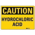 Caution Sign, 5 in H, 7 in W, Horizontal Rectangle, English, U4-1435-RD_7X5