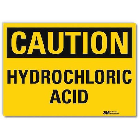 Caution Sign, 5 in H, 7 in W, Horizontal Rectangle, English, U4-1435-RD_7X5