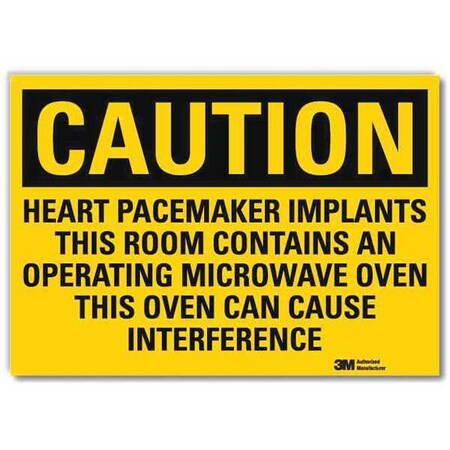 Caution Sign, 10 in H, 14 in W, Reflective Sheeting, Horizontal Rectangle, U4-1405-RD_14X10