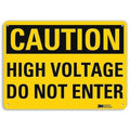 Caution Sign, 14" W, 10" H, 0.040" Thick, U4-1422-NA_14x10