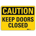 Caution Sign, 10 in H, 14 in W, Aluminum, Horizontal Rectangle, English, U4-1457-NA_14x10