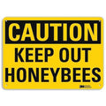 Caution Sign, 10 in H, 14 in W, Aluminum, Horizontal Rectangle, English, U4-1470-NA_14x10