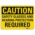 Safety Sign, Hearing Protection, 10 in. H