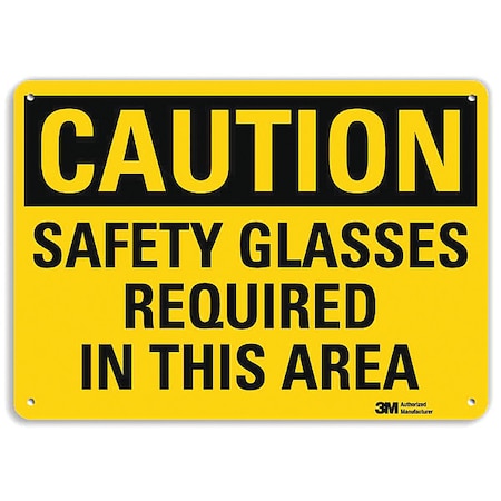 Caution Sign, 10" W, 7" H, 0.040" Thick, U4-1650-NA_10x7